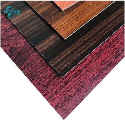 2440mm Holzkorn Aluminium Verbundplatte Außenwandverkleidung 2mm 3mm