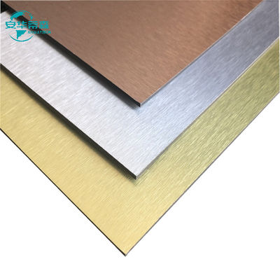 ISO14001 Bürste ACP Brandschutz-Aluminium-Verbundplatten für den Bau