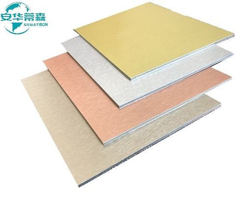 Hochglänzendes gebürstetes Aluminium-Verbundwerk 2440mm Acp Spiegelblatt 3mm 4mm