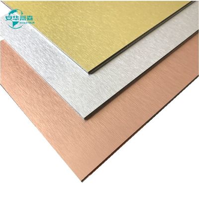 Baumaterialien Bürste Aluminium Acm 1220mm Breite Aluminium Acp-Blatt